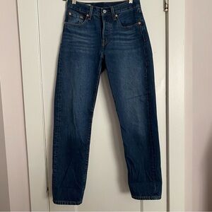 Levi’s 24 501 Original Jeans High Rise Straight Leg Button Fly Premium Cotton